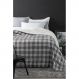 Manta Escócia Casal Xadrez Cinza Home Design Corttex
