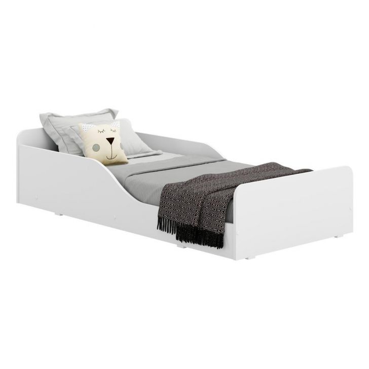 Cama Infantil Montessoriana p/ colchão 70 x 150 cm Square Multimóveis FGL2379 Branca