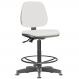 Cadeira Caixa Alta Giratória Job L02 Couro Sintético Branco - Lyam Decor