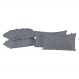 Kit 04 Almofadas Cheias Poppy 60cm x 30cm - Cinza