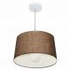 Pendente Cone Md-4241 Cúpula em Tecido 30/45x40cm Café - Bivolt