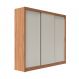 Image of Guarda-Roupa Casal Montclair Flex 3 Portas 8 Gavetas Off White e Canela MO895CL78WDTMOB