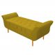 Recamier Estofado Ari 160 cm Queen Size Suede Amarelo - Amarena Móveis