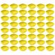 48 Potes de Sobremesa Doces Amarelo Plástico 265ml Hotel Restaurante Buffet Trio Crippa