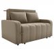 Sofa Cama 2 Lugares 138 cm Amora Veludo Maserati Marrom Claro Milani Store