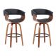 Conjunto com 2 Banquetas Betim Giratória Preto