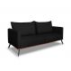 Image of Sofá 3 Lugares Zeus Veludo Preto 180 cm MO895UP78TKBMOB