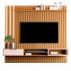 Home Ripado com 2 Prateleiras e Led Chiba Nature Pérola