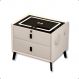 Mesa de Cabeceira Inteligente Branca Com Digital White Arrow