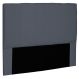 Cabeceira Estofada Cama Box Casal King Size Ravenna 195cm Suede Cinza - Desk Design