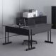 Mesa de Computador em L com Gaveta Lima Preto Onix
