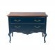 Cômoda Decorativa Julieta com 2 Gavetas Azul/Imbuía G71 - Gran Belo