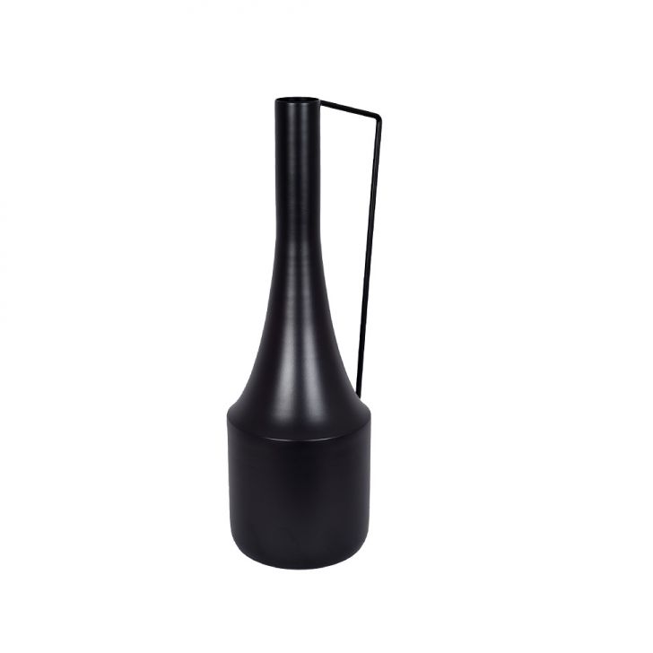 Vaso Moringa com Alça Grillo Preto 35 cm