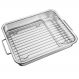 Assadeira Tramontina Service 4,6L em Aço Inox com Grelha 34x28cm com Alças Laterais