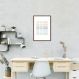 Quadro Trust the Process Colors 100x70 Caixa Marrom
