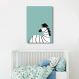 Quadro Infantil Cartoon Zebra 86x60 Sem Moldura