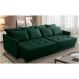 Sofá Cama Retrátil e Reclinável 2,30m com Molas Carol Veludo Verde Adonai Estofados