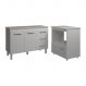Balcão Armário Gabinete Bruna 118 cm com Tampo Tampão e Balcão Amanda para Forno e Microondas Branco