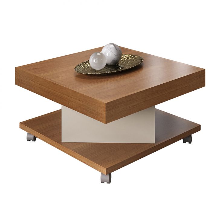 Mesa de Centro Quadrada Saara Cinanomo e Off White