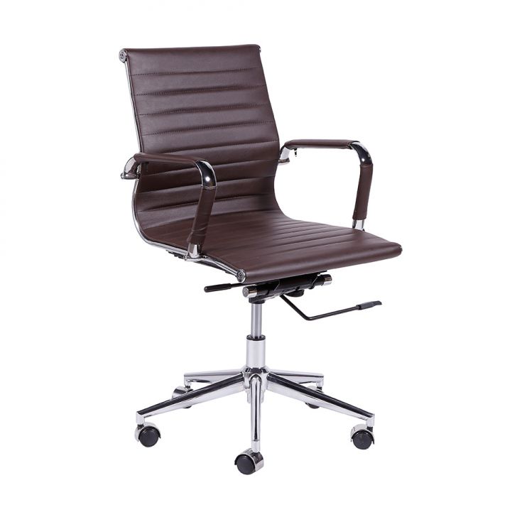 Cadeira de Escritório Diretor Eames Esteirinha I Café