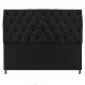 Cabeceira Sofia 140 cm Casal Suede Preto - Amarena Móveis
