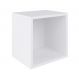 Nicho Quadrado Cubo de Parede Branco 30 cm