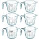 Kit 6 Medidores Jarra Copo Vidro Com Bico Graduada 500ml Sanremo