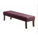 Banco | Banqueta 2 Lugares Theo Veludo Rosa e Imbuia 160 cm
