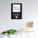 Quadro Gênero Musical Sertanejo 43x30 Caixa Preto Branco