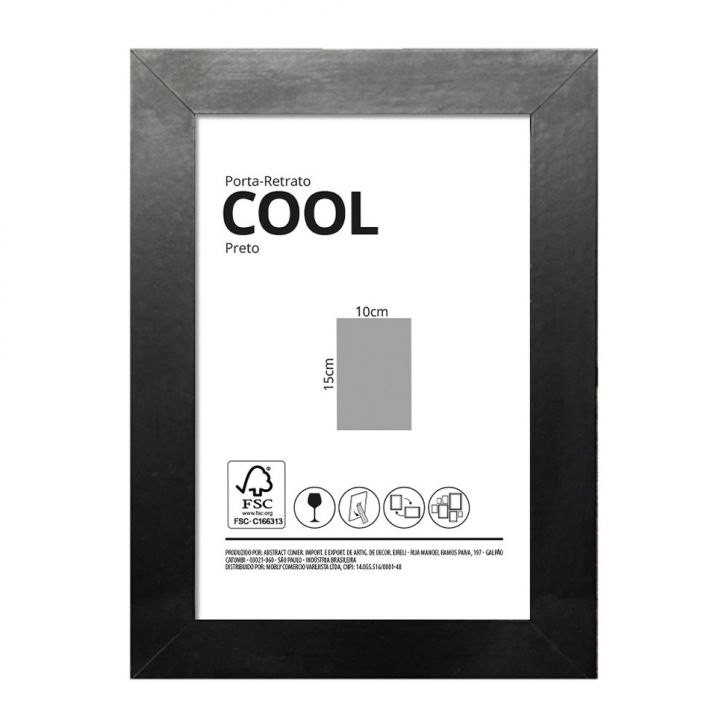 Porta-Retrato 10x15 Cool Preto