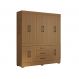 Guarda-Roupa Casal Mônaco 10 Portas 3 Gavetas Atacama