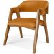 Cadeira Para Sala de Jantar e Estar Living Estofada Suran L02 Couríssimo Whisky - Lyam