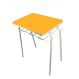 Conjunto Infantil Individual Mesa e Cadeira Amarelo