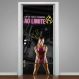 Adesivo de Porta para Academia Leve o Seu Corpo Ao Limite-93X210Cm