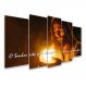 Kit Quadro Decorativo Religioso Para Sala de Estar 158x90cm A103 - Pallazio