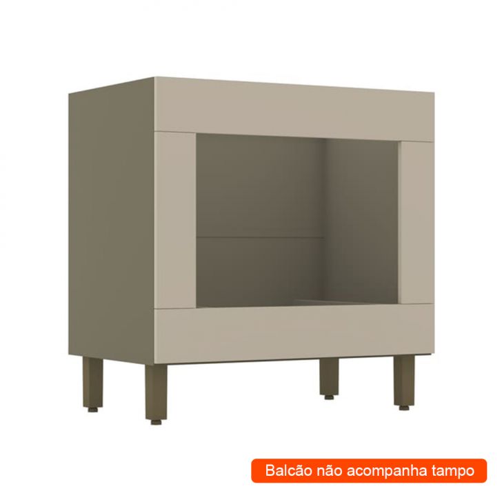 Balcão Para Forno Évelin Duna E Cristal