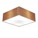 Plafon Quadrado Md-3051 Cúpula em Tecido 15/45x45cm Palha - Bivolt