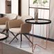 Mesa De Canto Pensilvania Preto Bronze