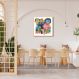 Quadro Cartoon Picasso Funny Head Two 43x43 Caixa Marfim