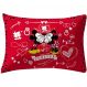Fronha Avulsa Mickey e Minnie 100% Algodão 48x68cm Vermelho