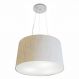 Pendente Cone Md-4153 Cúpula em Tecido 30-45x40cm Linho Bege- Bivolt