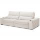 Sofá Retrátil Reclinável Para Sala de Estar Living 280cm Nápoles F04 Bouclê Off White - Lyam Decor
