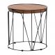 Mesa de Canto Decorativa Solimões Base Preta G41 - Gran Belo