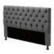Cabeceira Cama Box Casal Cristal 140cm Suede Cinza - Desk Design