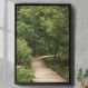Quadro Decorativo Paisagem Passarela de Madeira Na Floresta-24x34Cm