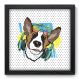 Quadro Decorativo - Cachorro - 33cm x 33cm - 017qnsbp