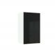 Armário Aéreo Madesa Lux 40 cm 1 Porta - Branco/Preto