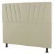 Cabeceira Cama Box Casal Queen Size Dublin 160cm Sintético Bege - Desk Design