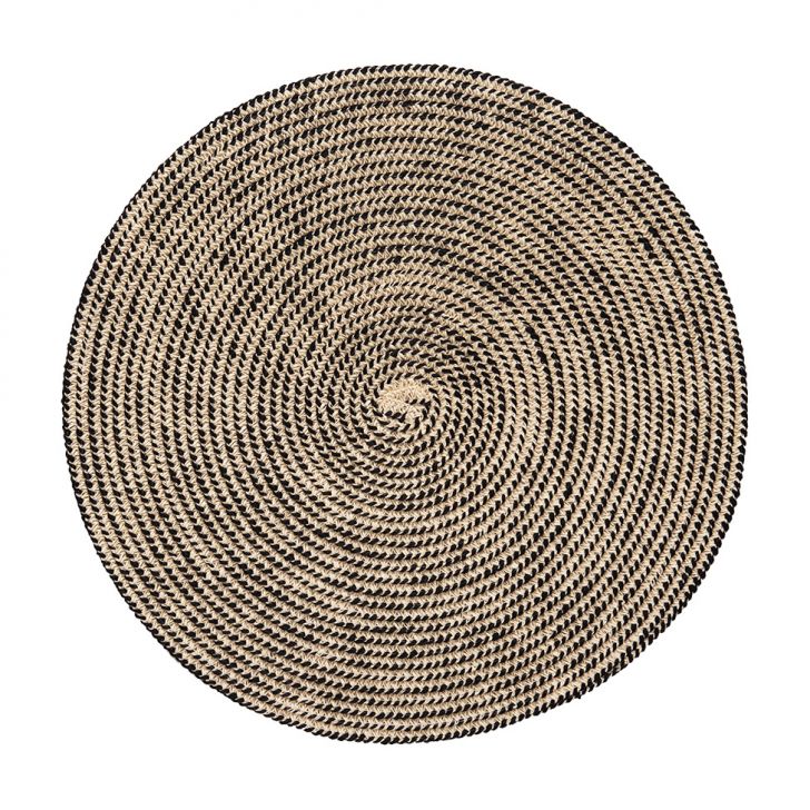 Jogo Americano Redondo Arlo Preto