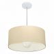 Pendente Cilíndrico 4052 Cúpula em Tecido 50x21cm Algodão Crú- Bivolt